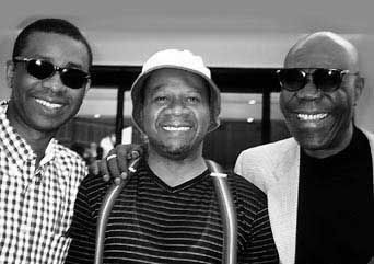 Youssou Ndour, Papa Wemba and Manu Dibango - African artists established in a global market.
pic (c) Steve Gordon 1999