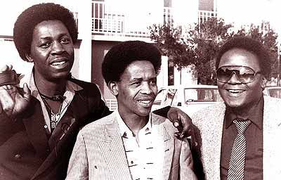 The Soul Brothers (l-r) Moses Ngwenya, David Masondo and Zakes Mchunu. © Steve Gordon